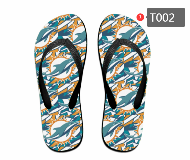 All Sizes Miami Dolphins Flip Flops T002(Pls check description for details)